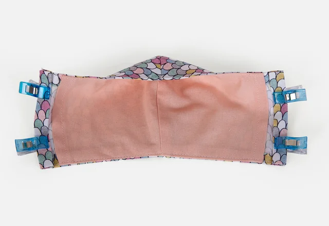 Behelfsmundschutz Tutorial Stoffklammern