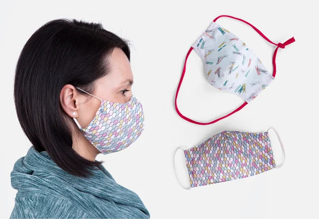 Nähanleitung Schnittmuster Behelfsmaske für Erwachsene Kinder nähen DIY