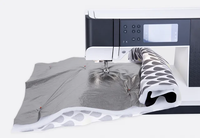 Steppstoff selbermachen Nähmaschine Rolle