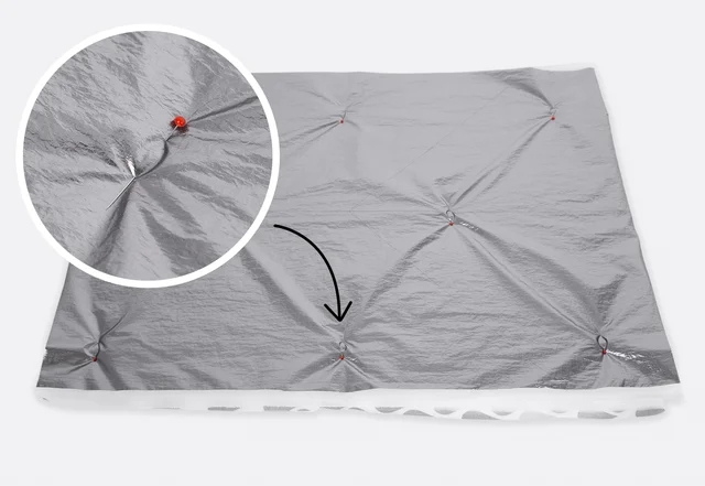 Tutorial Steppstoff Lagen zusammenstecken