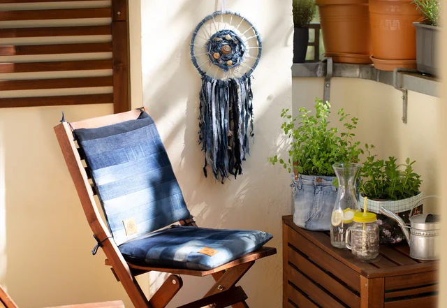 Balkon Nähideen Jeans Upcycling Balkon Nähideen Jeans Upcycling
