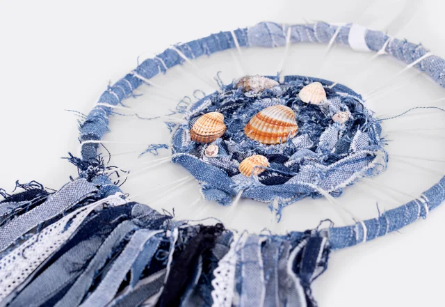 Traumfänger Upcycling Nähidee Jeans