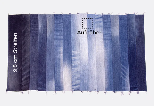 Jeans Farbverlauf Patchwork Anleitung