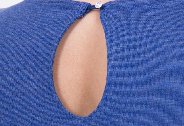 Nähanleitung Tropfenverschluss in Kleid nähen