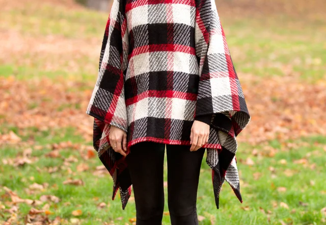 Poncho selber nähen Nähanleitung