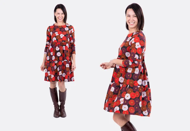 Boho Stufenkleid nähen mit Anleitung und Schnittmuster