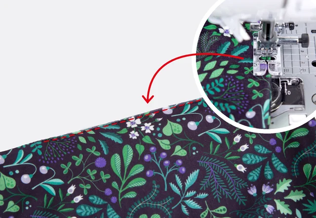 Schlauchschal nähen und Wendeöffnung schließen