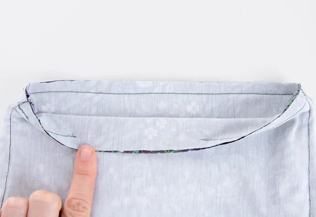 Schlauchschal nähen - Wendeöffnung stehen lassen