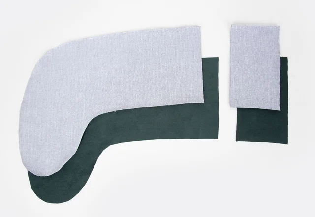 Nikolausstiefel nähen -  Zuschnitt mit extra Schaft