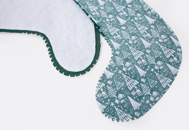 Nikolausstiefel DIY - Rundungen einschneiden