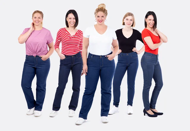 Schnittmuster für eine Jeans in vielen Formen selber nähen