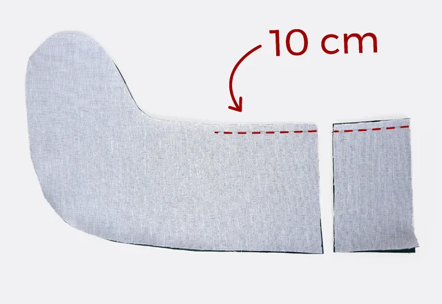 Weihnachtsstrumpf selber nähen, Seitennaht schließen