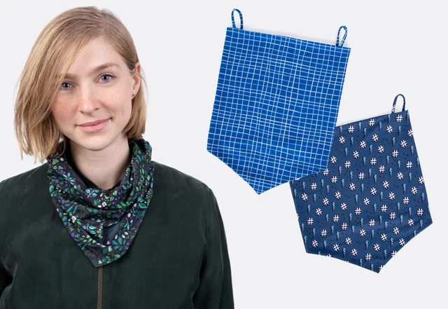 Anleitung für Schlauchschal Loop in Dreiecksform selbernähen