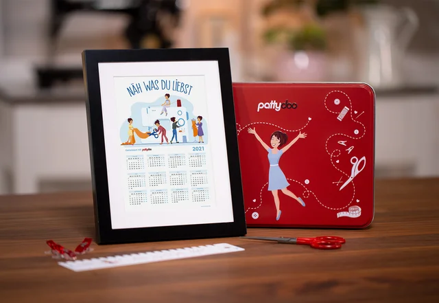 pattydoo Näh-Kalender 2021 mit Nähbox