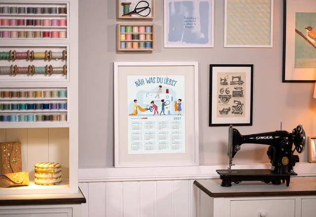 pattydoo Näh-Kalender 2021 Nähzimmer