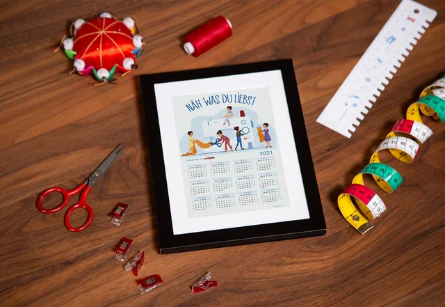 pattydoo Näh-Kalender 2021mit Nähzubehör pattydoo Näh-Kalender 2021mit Nähzubehör