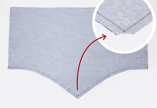 Anleitung Schlauchschal in Dreiecksform nähen