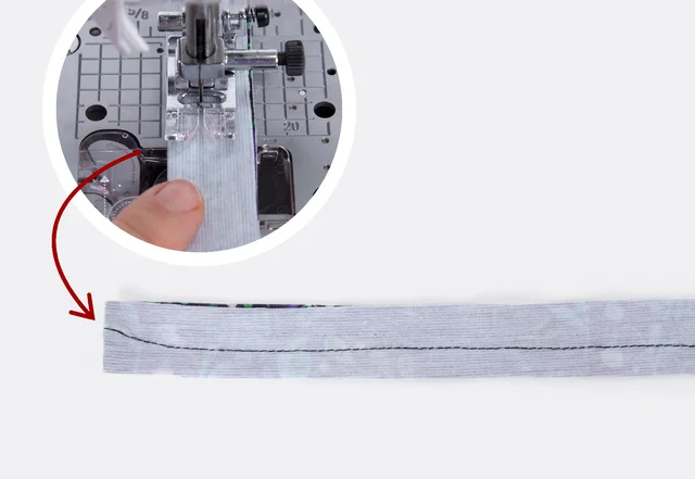 Tunnel nähen mit Trichter Trick