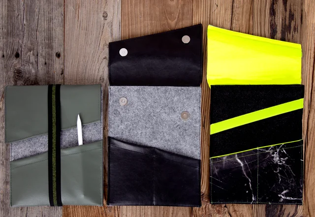 Tablethülle nähen mit Gummiband, Magnetverschluss oder Klettverschluss