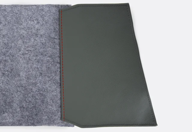 Tablethülle nähen: Taschenklappe absteppen