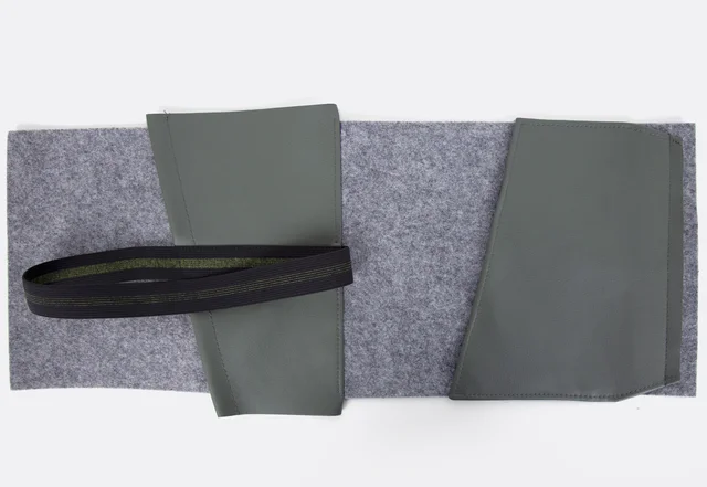 Tablethülle selber nähen: Taschenklappe aufsteppen