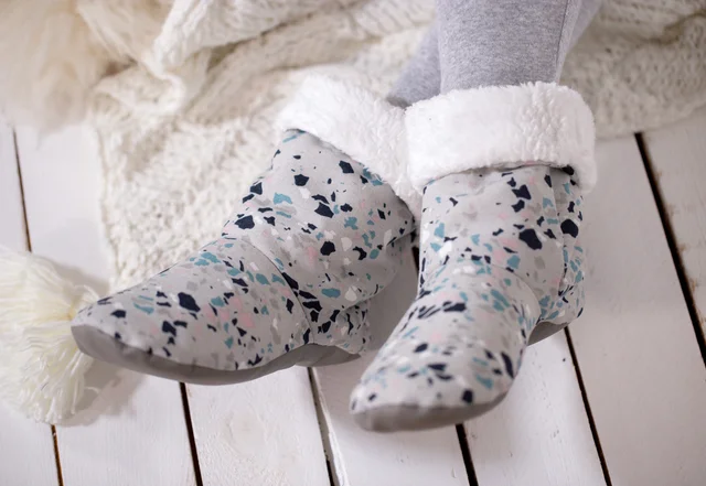 Hausschuhe mit Ledersohle selber machen 