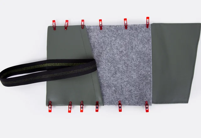 Tablethülle nähen: Seiten schließen