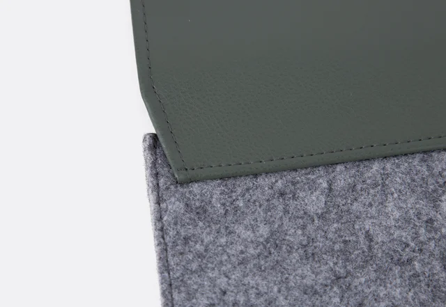 Tablethülle nähen: Detail Klappe annähen