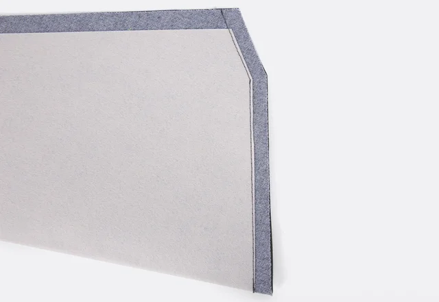 Tablethülle selber nähen: Klappe verstürzen