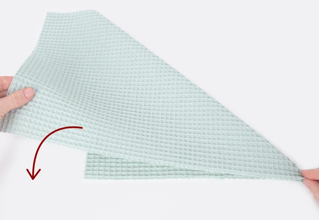 Handtuch mit Briefecken nähen 