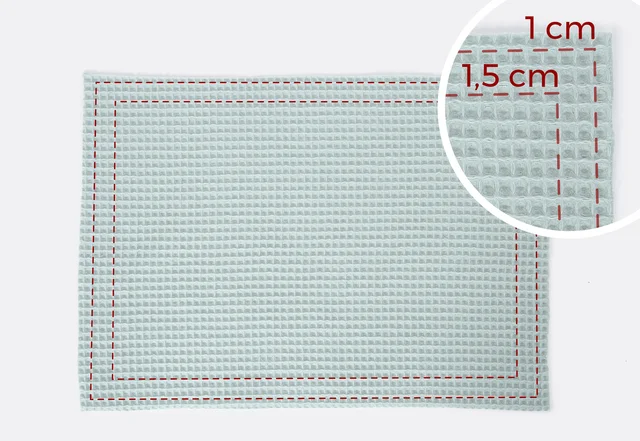 Gästehandtuch zuschneiden 