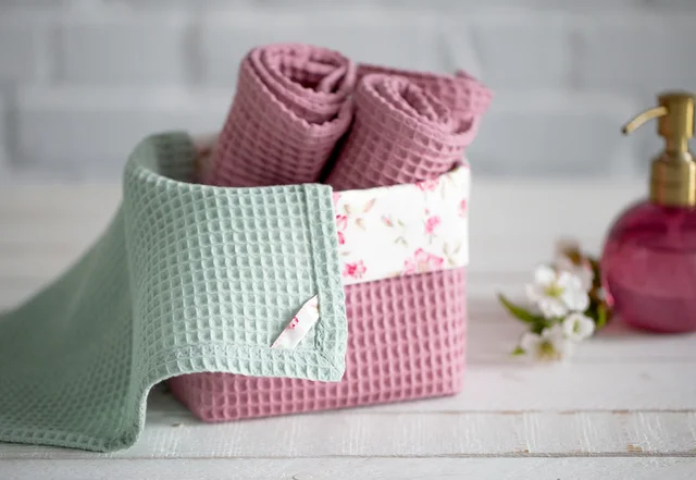 Gästehandtücher mit Briefecken nähen