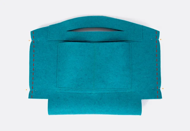 Seitennähte Filztasche Nähanleitung mit Freebie