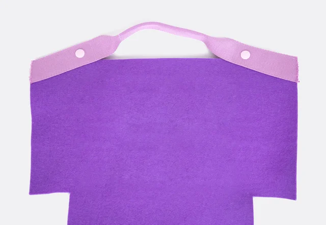 Cam-Snaps anbringen FIlztasche