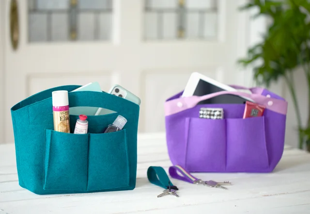 Taschen Organizer mit gratis Schnittmuster und Nähanleitung selber nähen