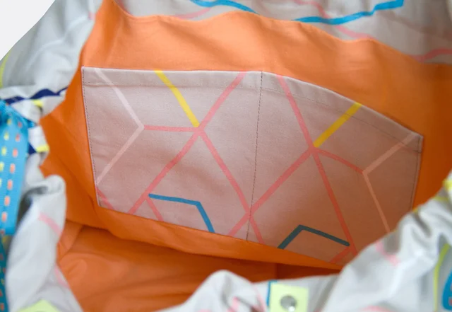 Schnittmuster gratis Umhängetasche mit Innenfach