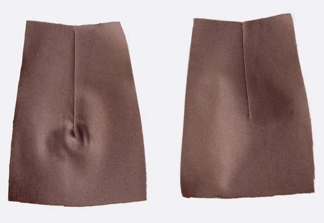 Abnäher bügeln mit Bügelei