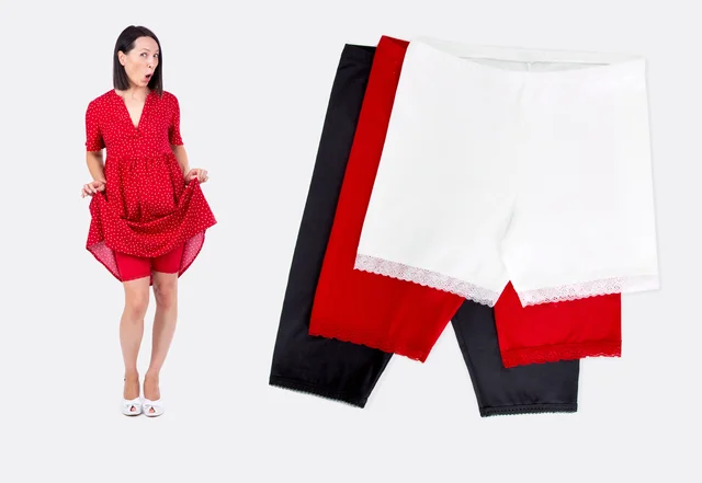 Kurze Leggings für unter Kleider selber nähen Kurze Leggings für unter Kleider selber nähen