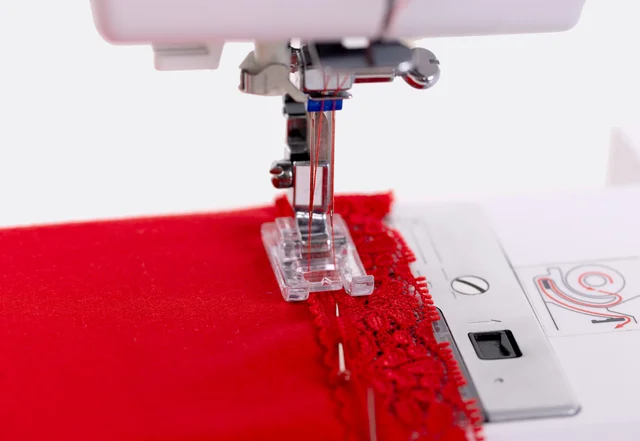 Spitze annähen kurze Leggings