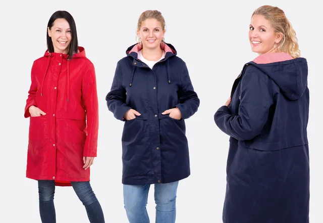 Parka oder Regenmantel aus Oilskin Twill selber nähen