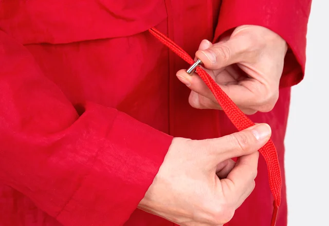 Regenmantel mit Tunnelzug und verstecktem Stopper nähen