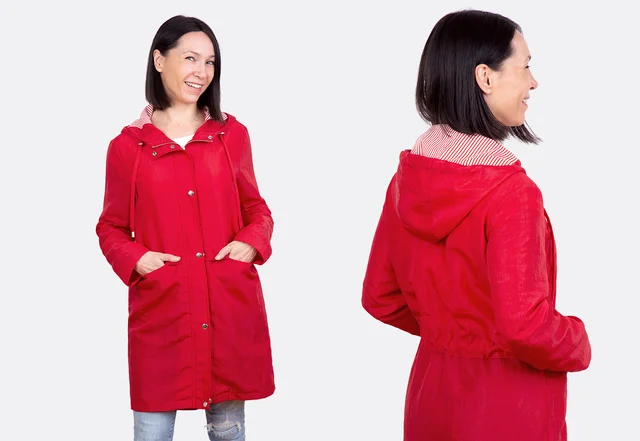 Parka Mantel mit Tunnelzug nähen DIY-Anleitung