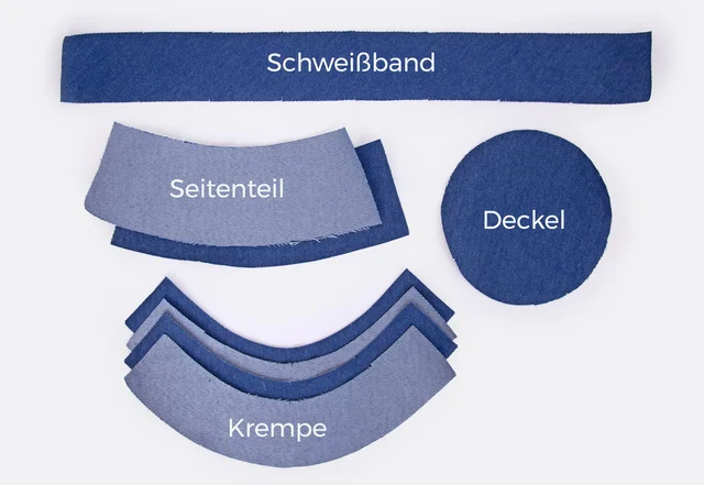 Schnittteile Bucket Hat 