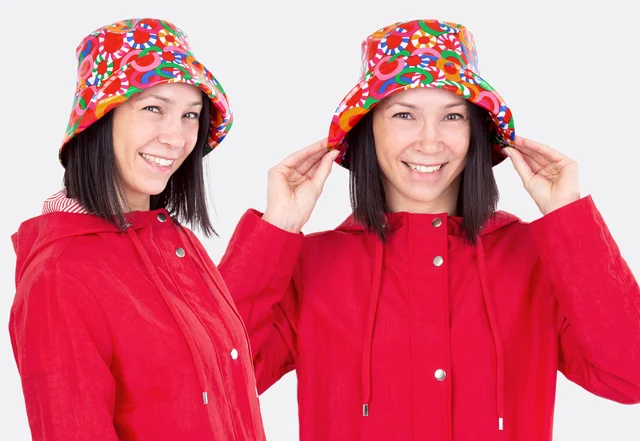 Fischerhut Schnittmuster wasserabweisend aus wachstuch nähen