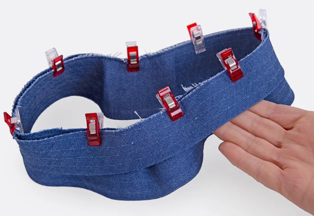 Schweißband an Krempe nähen