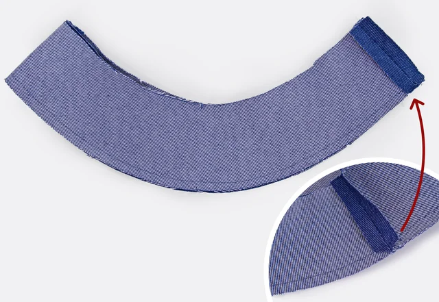 Bucket Hat Naht zurück schneiden