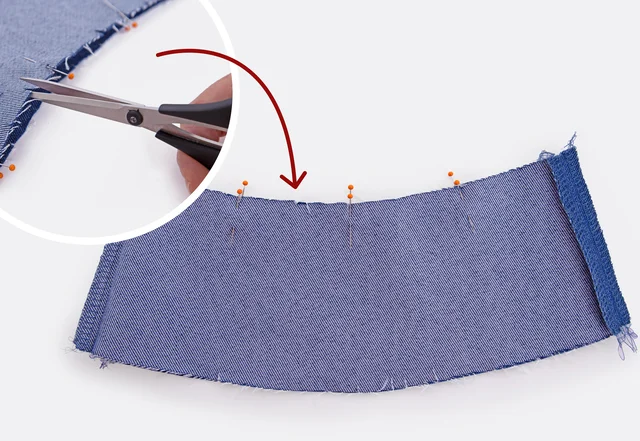 Seitenteil-Rundung einknipsen