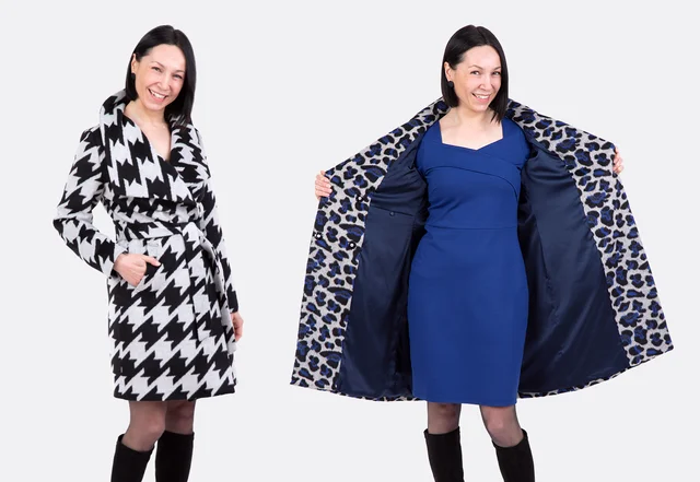 Damenmantel nähen mit Futter Videoanleitungen