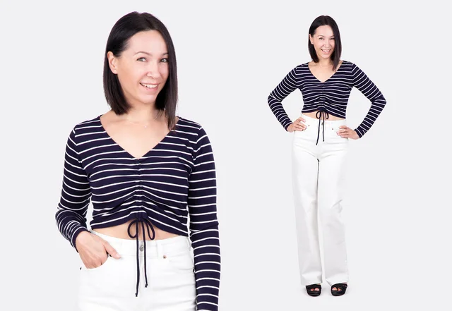 Nähanleitung Crop Top aus Shirt selbermachen