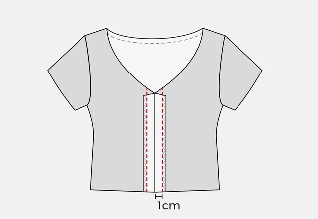 Damentop mit Tunnel selber nähen